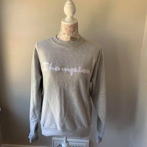 Vintage Light Gray Champion Sweatshirt Size Small